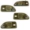 94-97 Accord 4 Door (w/Power Locks) Frt & Rr (Beige w/Chrome Lever) Inside Door Handle Kit(Set of 4)