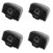 06-10 Hummer H3; 09-10 H3T Textured Black Exterior Door Handle w/Cap SET of 4