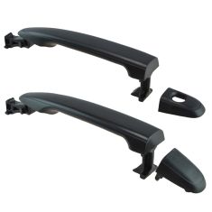 04-10 Toyota Sienna; 05-13 Tacoma Front Textured Black Outer Door Handle Pair
