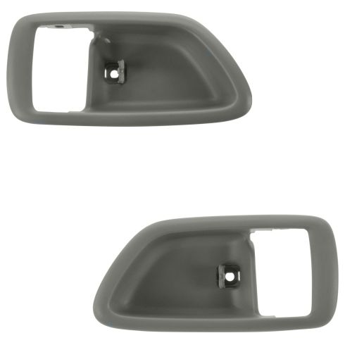 04-06 Toyota Tundra (Double Cab); 01-07 Sequoia; Charcoal Inside Door Handle Bezel PAIR