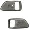 04-06 Toyota Tundra (Double Cab); 01-07 Sequoia; Charcoal Inside Door Handle Bezel PAIR