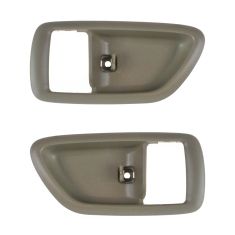 04-06 Toyota Tundra (Double Cab); 01-07 Sequoia; Oak Inside Door Handle Bezel PAIR