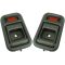 89-91 Suzuki Swift, Geo Metro Gray Interior Door Handle PAIR