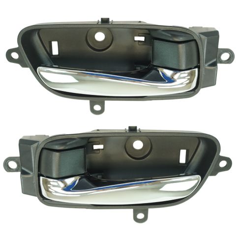 13-15 Nissan Altima, Pathfinder Front or Rear Door Chrome & Black Inside Door Handle PAIR