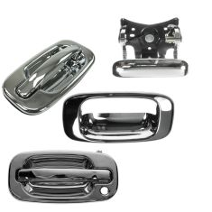 99-07 Chevy Silverado GMC Sierra; Chrome Door Handle & Tailgate Set
