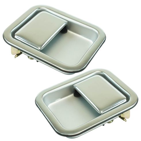 97-06 Jeep Wrangler Full Door Outside Chrome Door Handle PAIR