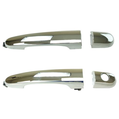 11-15 Kia Sorento Front Chrome Exterior Door Handle w/ Cap PAIR