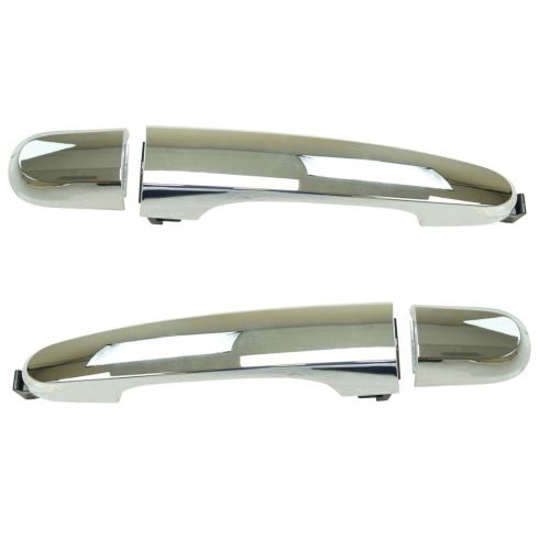 11-15 Kia Sorento Rear Chrome Exterior Door Handle w/ Cap PAIR