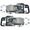 05-09 Chevrolet Equinox Front or Rear Inside Satin Door Handle Pair