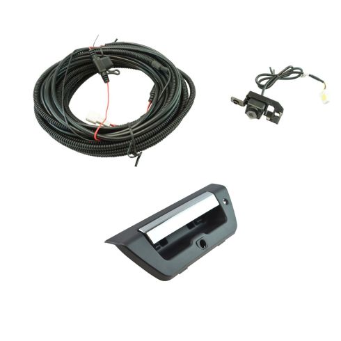 15-16 Ford F150 Chrome & Black Rear View Camera Upgrade Kit w/ lock provision (Add-on Style)