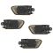 97-01 Toyota Camry Exterior & Tan Inside Door Handle & Bezel (Set of 12)