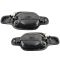 04-12 Chevy Colorado GMC Canyon Crew Cab Textured Black Rear Outside Door Handle Pair