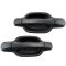 04-12 Chevy Colorado GMC Canyon Crew Cab Textured Black Rear Outside Door Handle Pair
