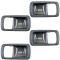 92-96 Toyota Camry Exterior & Gray Inside Door Handle & Bezel (Set of 12)