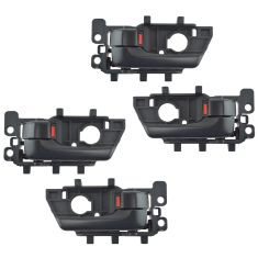 10-13 Kia Forte (Sedan or Hatchback) Front & Rear Black Inside Door Handle Assy Set