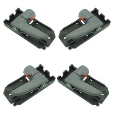 05-06 Kia Spectra5 Front & Rear Gray Interior Door Handle Set of 4