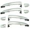 09-14 Murano; 13-16 Sentra (w/o smart key) Front & Rear Chrome Exterior Door Handle Set of 4