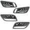 07-12 GM FS PU & SUV (w/Htd Seat & Memory) Front & Rear Inside Door Handle (Ebony & Chrome) Kit 4pc