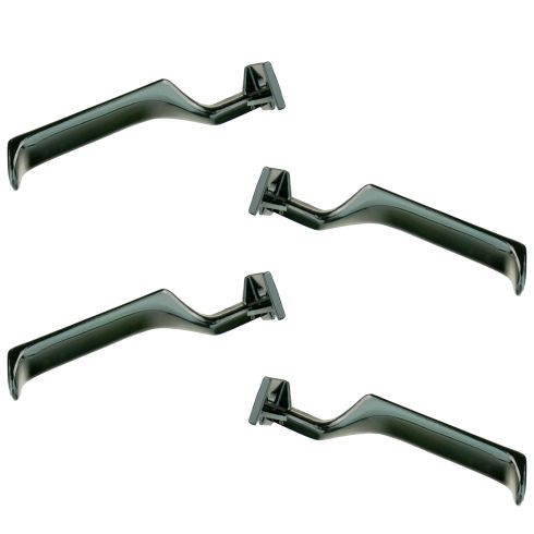 87-96 Ford Bronco; 87-98 Ford F150, F250, F350 Black Metal Inner Door Handle Set of 4