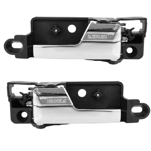 06-12 Fusion; 06-11 Milan; 06 Zephyr; 07-12 MKZ Rear Door Inside Chrome Handle Pair (Metal Upgrade)