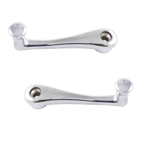 Kenworth, Peterbilt, Others - Manual Door Chrome Window Crank Handle Pair