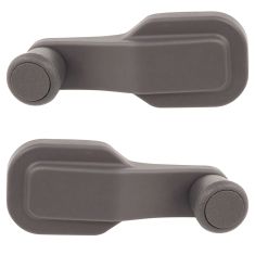 05-13 Volvo VNL; 09-13 VHD Dark Gray Manual Window Crank Handle Pair