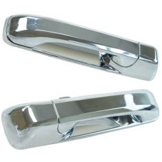 05-10 Grand Cherokee; 06-10 Commander Chome Rear Outside Door Handle Pair