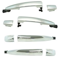 09-14 Murano, Maxima; 13 Leaf; 13-16 Sentra (w/ smrt key) Chrme Ext Door Hndle Kit (4pc)