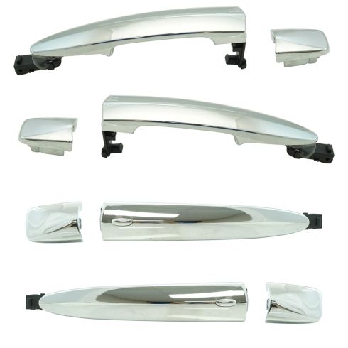 09-14 Murano, Maxima; 13 Leaf; 13-16 Sentra (w/ smrt key) Chrme Ext Door Hndle Kit (4pc)