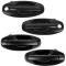 01-06 Hyundai Sante Fe Front & Rear PTM Black Outside Door Handle Kit (4pc)