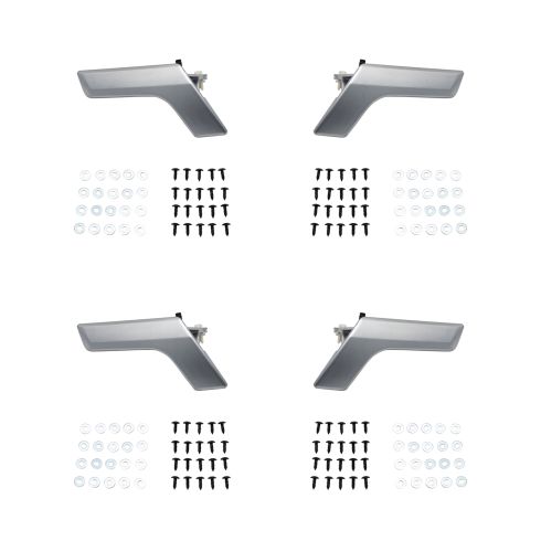 08-15 Mercedes W204 C-Class Matte Silver Interior Door Handle Repair Kit (4pc)