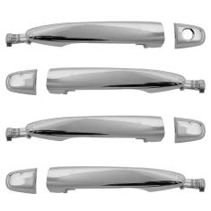 04-10 Sienna Rear ALL CHROME Front & Sliding Outside Door Handle Kit (4pc)