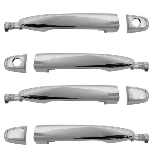 04-10 Sienna Rear ALL CHROME Front & Sliding Outside Door Handle Kit (4pc)