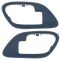 95-02 Chevy GMC C/K PU SUV Inside Door Handle Bezel BLUE PAIR