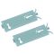 75-90 Dodge D/W150-350, Ramcharger; 75-81 Traildstr Door Mtd Lwr Body Side Molding Clip Pair (MP)