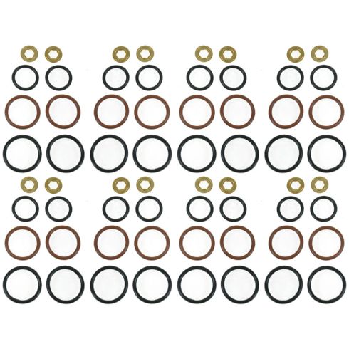 03-07 Ford Van; 03-05 Excursion; 03-06 F250SD-F550SD 6.0L Diesel Fuel Injector O-Ring Kit Set of 8