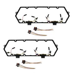 1994-98 Ford Truck 7.3L Diesel Valve Cover Gasket w/2 Injector Harnesses PAIR