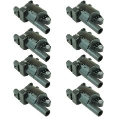 05-13 GM, Hummer, Saab Multifit w/V8 (Delphi - Round Style) Ignition Coil Set of 8 (Delphi)