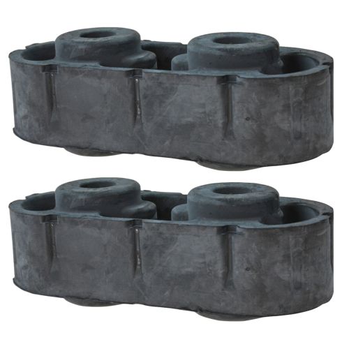 00-15 Chevy, GMC FS PU, SUV; 03-09 H2 (2 Hole) Frt or Rear Exh Muffler Hanger Insulator Pair (GM)