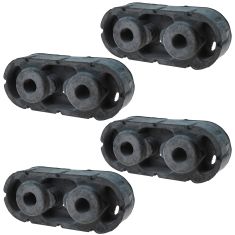 00-15 Chevy, GMC FS PU, SUV; 03-09 H2 (2 Hole) Exh Muffler Hanger Insulator Set of 4 (GM)