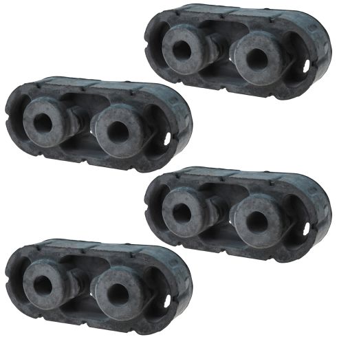 00-15 Chevy, GMC FS PU, SUV; 03-09 H2 (2 Hole) Exh Muffler Hanger Insulator Set of 4 (GM)