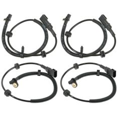 2004-07 Ford Focus w/Rear Disc Brakes ABS/ Wheel Speed Sensor Set of 4
