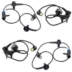 GM Truck Multifi Front & Rear Wheel Speed ABS Sensor 4pc Kit