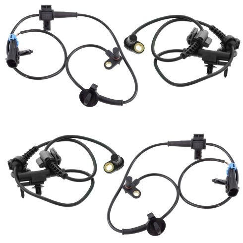 GM Truck Multifi Front & Rear Wheel Speed ABS Sensor 4pc Kit