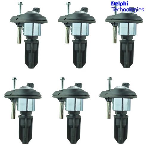 02-06 Trailblazer, Colorad0; 03-08 Isuzu w/2.8L, 3.5L, 4.2L Ignition Coil (Delphi) Set of 6