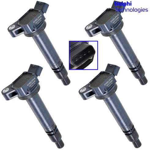 05-14 Toyota, Lexus Mulitfit w/3.5L Ignition Coil Set of 4 (Delphi)