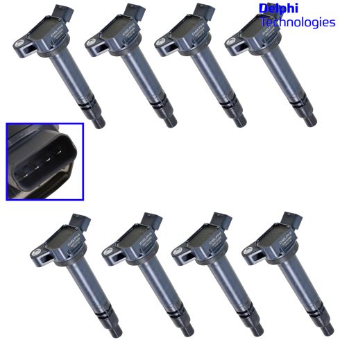 05-14 Toyota, Lexus Mulitfit w/3.5L Ignition Coil Set of 8 (Delphi)