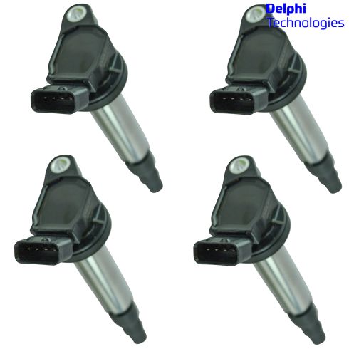 11-14 Lexus CT200h; 10 Vibe; 08-14 xD; 09-14 Toyota Mulitifit 1.8L Ignition Coil (Set of 4)(Delphi)