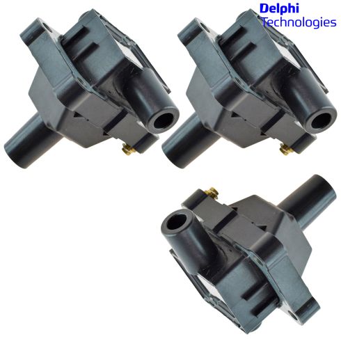 93 MB 300E; 94-00 C Class; 94-97 E Class; 94-99 S Class; 97-00 SLK 230 Ign Coil (Set of 3) (Delphi)