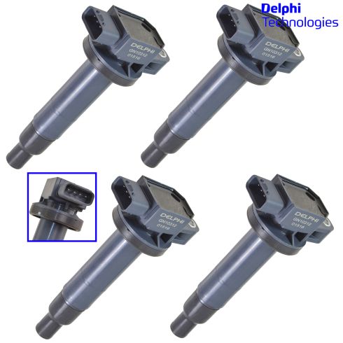 00-08 Toyota, Scion Multifit w/1.5L Ignition Coil Set of 4 (Delphi)